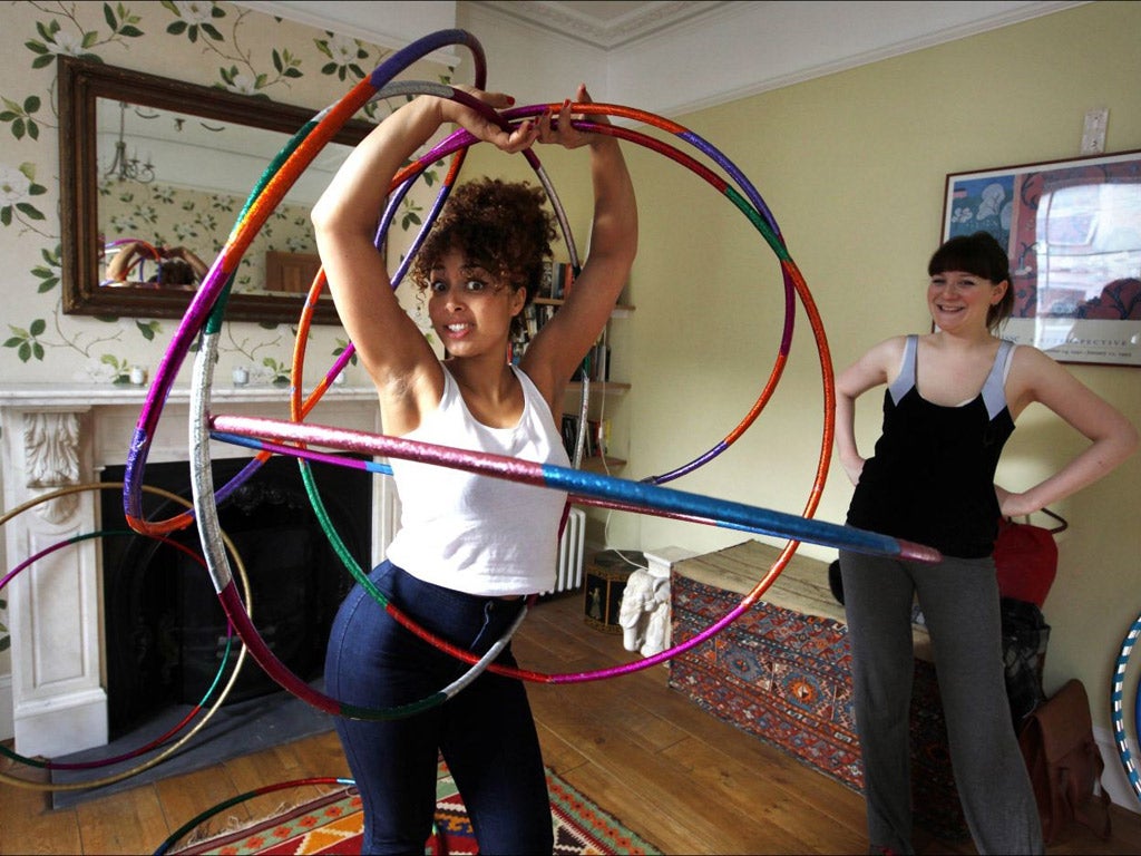 Power outlet hooping workout